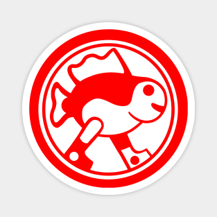 Minimal, dorky design for evolving people. Walking Fish. Magnet